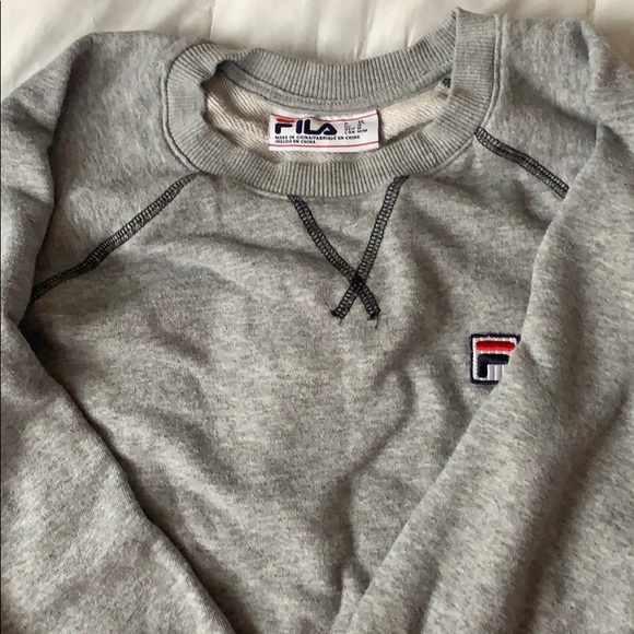 fila grey sweater